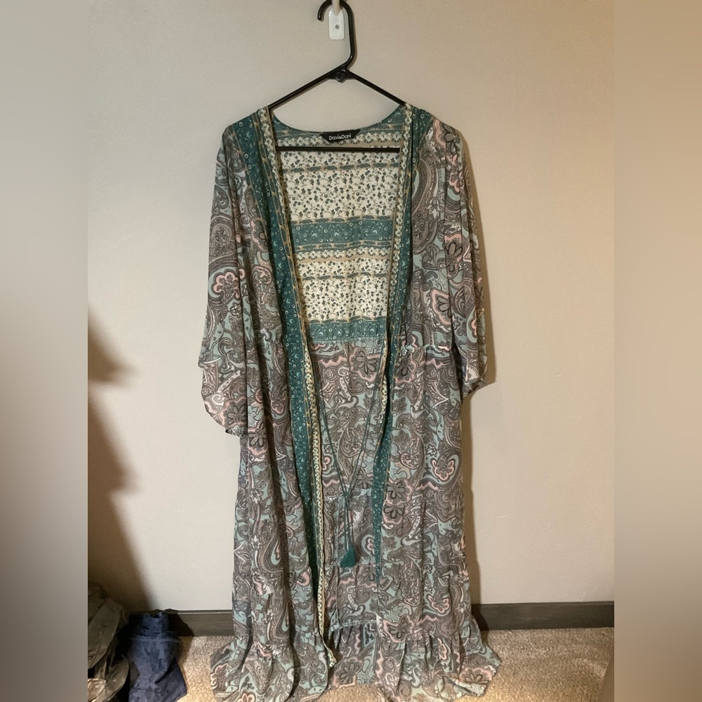 Paisley Kimono Cardigan
